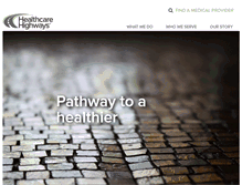 Tablet Screenshot of healthcarehighways.com